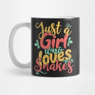 Just A Girl Who Loves Snakes Gift print Mug